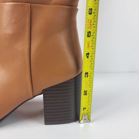 Nordstrom Rack Virginia Tall Boot Block heel Brown Size 6.5 M - Picture 4 of 15